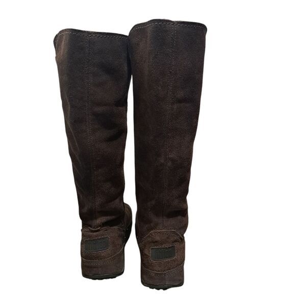 Fitflop Knee High Micro Wobble Board Whimsygoth Chocolate Suede Boots Size 7 - Picture 14 of 17
